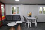 50mm Rockwool Sandwich Panel Roofing Flat Pack Container House for Quick and