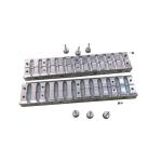 12 Holes Scrub Professional Lipstick Mold Double Color Slant