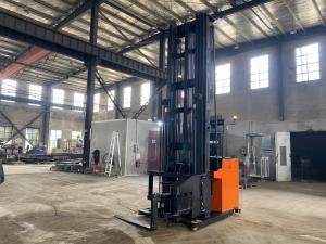 Wholesale 3 Way Electric Pallet Stacker 1500 KG Lifting Height 10000 mm Stand-on Driving type from china suppliers