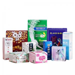 China 350 GSM White Cardboard Custom Packaging Boxes For Personal Care Supplement Products on sale