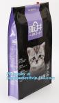 Side Gusset Plastic Aluminum Foil plastic Pet dog Food Bag with slider zipper,