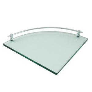 Wholesale Customized Color Wall Mounted Fanshaped Tempered Glass Shelves for Bathroom from china suppliers