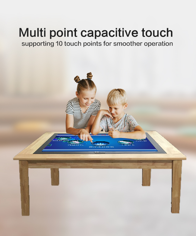 43 Inch Touch Screen Activity Table Digital Tea LCD Touchscreen Table Android / Windows OS Touch Table For Children
