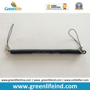Wholesale Spiral Clip Pen Coils W/Phone Short Strap on Each Ends Black Color 10mm Width from china suppliers