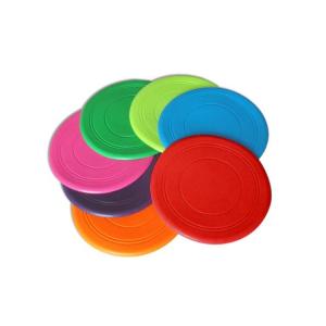 China 18cm Diameter Pet Play Toys Silicone Material Flying Disc For Dog Training on sale