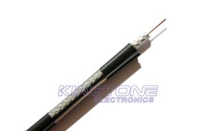 Wholesale Outdoor RG11 CATV Coaxial Cable 14 AWG CCS 60% AL Braid PE Jacket with Messenger from china suppliers