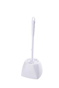 Wholesale 13x40cm 151.3g Toilet Cleaner Brush With Holder Ergonomic Handle 1 Pack White from china suppliers