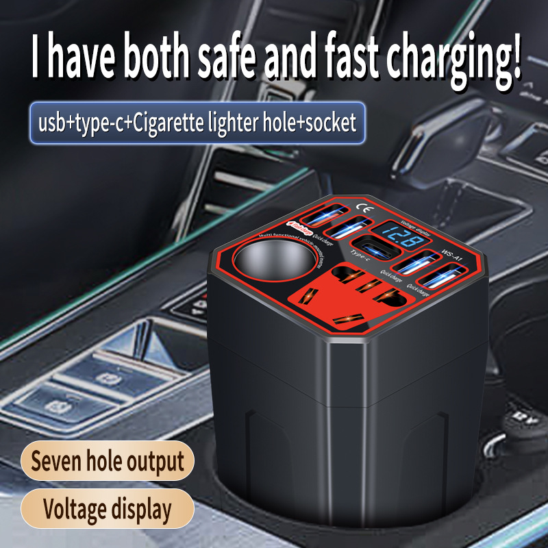 Universal Travel Charger 0.3KG Car Inverter Converter 1500W 12V/24V To 220V 50hz Plug Adapter USB Port Socket Converter