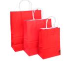 Food 15 Color Kraft Paper Bags With Handles Environmental Friendly Material