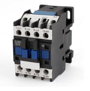 Wholesale 3 Phase Motor Magnetic Contactor Relay 12A 3P 3 Pole 1NO AC 24V 110V 220 Volts 380V Coil CJX2-1210 35mm Din Rail Mounting from china suppliers