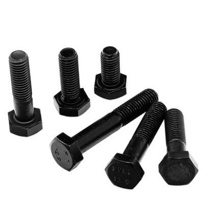 Grade 10.9 M8x50 Bolts and Nuts with Black Finish Din933 Galvanized 48 Steel Hex