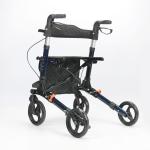 Supermarket Mobility Walking Aids Convenient Push Cart With Seat Basket