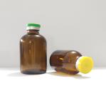 Glass Base 100ml Bayonet Molded Antibiotic Bottles For Vials OEM / ODM