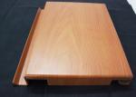 Non - Flammable Aluminum Solid Panel , Wooden Aluminium Decorative Tiles