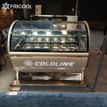 DC12F Ice Cream Display Freezer R290 Gelato Display Case 450L