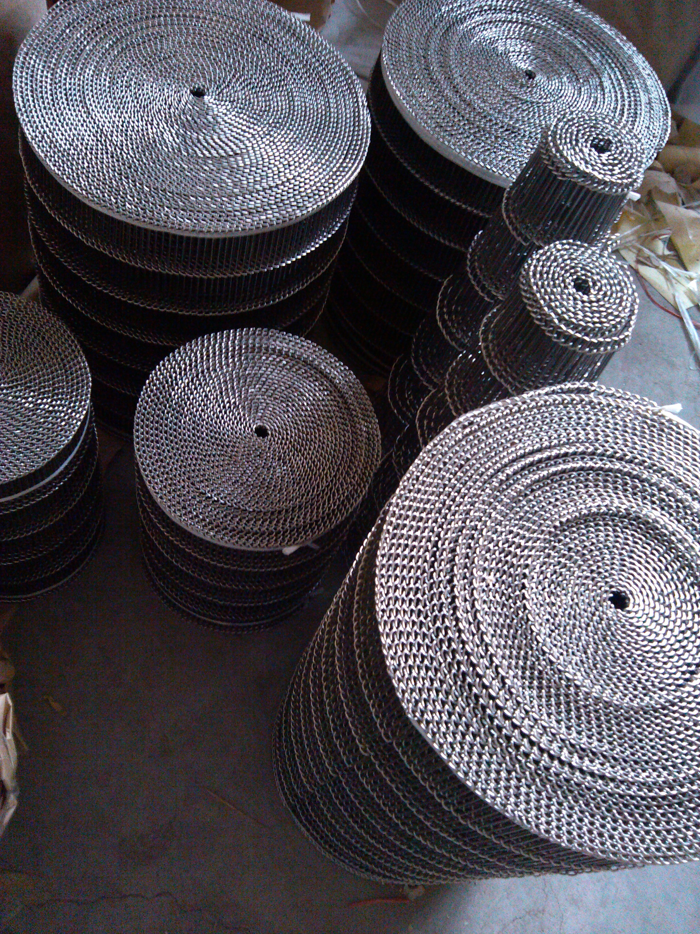 Flat Flex 304 Stainless Steel Wire Mesh Conveyor Belt 220V