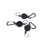 Deyi Badge Reel Reinforced ID Strap Key Ring Metal Custom Carabiner Key Chain