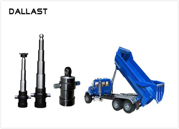3 / 4 Stage Telescopic Hydraulic Ram / Single Acting Hydraulic Cylinders for