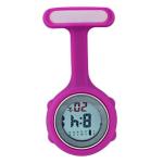 Silicone Strap Brooch Watches For Nurses Dustproof Eco Friendly Portable