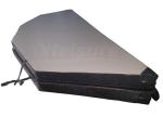 custom-made spa cover for wooden hot tub, red cedar spa, stainless steel spa -