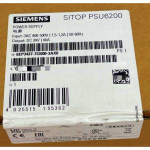 Wholesale SIEMENS 6EP3437-7SB00-3AX0 SITOP PSU6200 24 V/40 A stabilized power supply input: 400 - 500 V AC output: 24 V DC/40 A from china suppliers