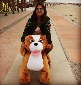 Wholesale Hansel wholesale battery plush electric ride on unicorn plush animal electric scooter for adults from china suppliers
