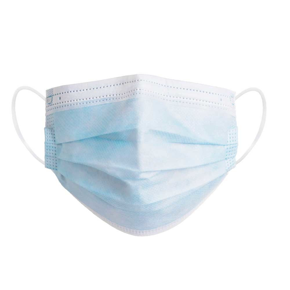 510k Non Woven Face Mask Earloop 3 Ply Blue Adult Class II ASTMF2100 Level 1