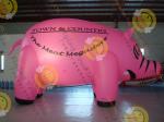 6m Cute Custom Shaped Balloons , 0.18mm Pink PVC Inflatable Helium Balloon