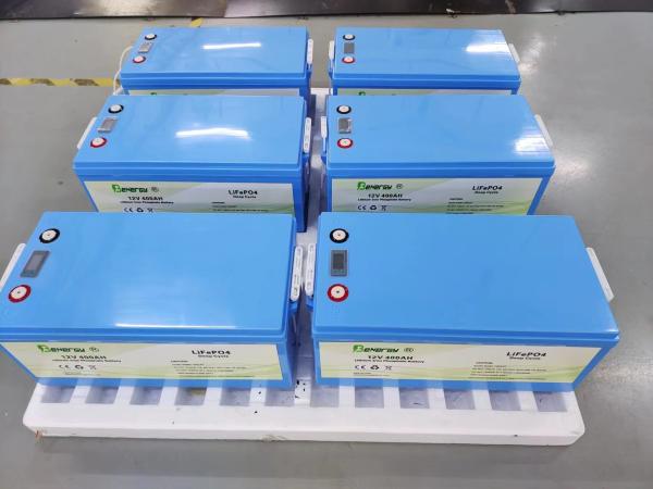 UN38.3 RV Lifepo4 Battery 12V 400Ah IP65 Rechargeable Lithium Battery Packs Deep