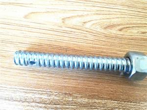 Forged Hex Head Forming Coil Thread Bolts / Construction Formwork Accessories