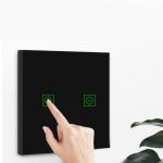 Glomarket Tuya 2 Gang Zigbee Eu Wall Smart Switch With Neutral Voice Control