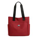 Custom Waterproof Women Hand Bags Nylon Tote Bag With Pocket And Zipper