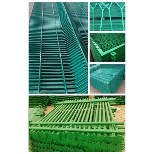 High Security Plastic Coated Welded Wire Mesh Panels with 50mmx100mm and 50mmx200mm Hole Sizes for Airport Fence