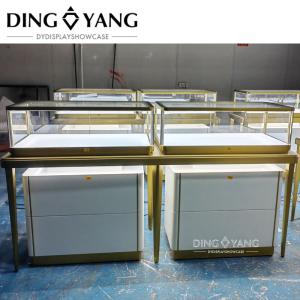 Wholesale Custom Made Fashion Glass Jewellery Display Counter , Beautiful Appearance Firm Structure With Led Lights from china suppliers