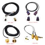 Waterproof Bulkhead BNC Female Jack To SMA Male RF RG174 RG58 Antenna Pigtail
