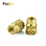Threaded Knurled Brass M4 Insert Nut Water Resistant Brass Insert Nuts