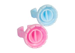 Wholesale Disposable Pigment Ring Cup Tattoo Ink Grafting Eyelash Cup With Division Pink Blue Plastic from china suppliers