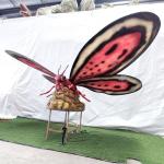 Outdoor Realistic Animatronic Insect Customized For Home Decoration