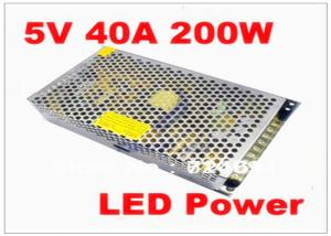 Wholesale MeanWell 200W 5V 40A Ultra Thin Waterproof LED Power Supply for SMD DIP LED Screen from china suppliers