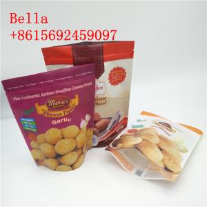 Wholesale Zip Lock Snack Packaging Bags SGS FAD Certificated With Clear Bottom from china suppliers