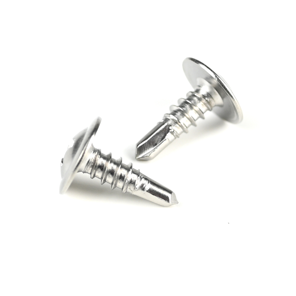 ZINC Finish Stainless Steel Phillips Wafer Head Self Drilling Screws for Wood Structure