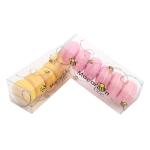 Plastic PVC PET candy cookie custom 6pcs macaron packing gift packaging box