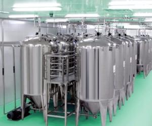 Wholesale 1000L Pharmaceutical Storage Tank Vertical Steel Storage Tank 0.5 MPa from china suppliers