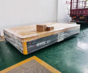 Wholesale 6 Ton Electric Car Carry Heavy Goods Large Rubber Tyre Transfer Trolley from china suppliers