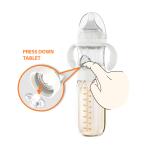 240ml Formula New Born Bottle 5 In 1 PVC Free Glass Feeding Bottle