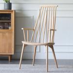 Customization Modern Wooden Armrest Fabric Dining Chair for Top Quantity in