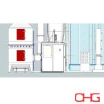 Customizable Close Circuit Powder Supply Center For Electrostatic Powder Coating