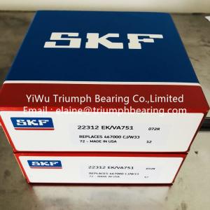 Wholesale Spherical roller thrust bearings 22312 EK/VA751 from china suppliers