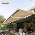 Large size retractable aluminum patio awning, commercial awning waterproof sun
