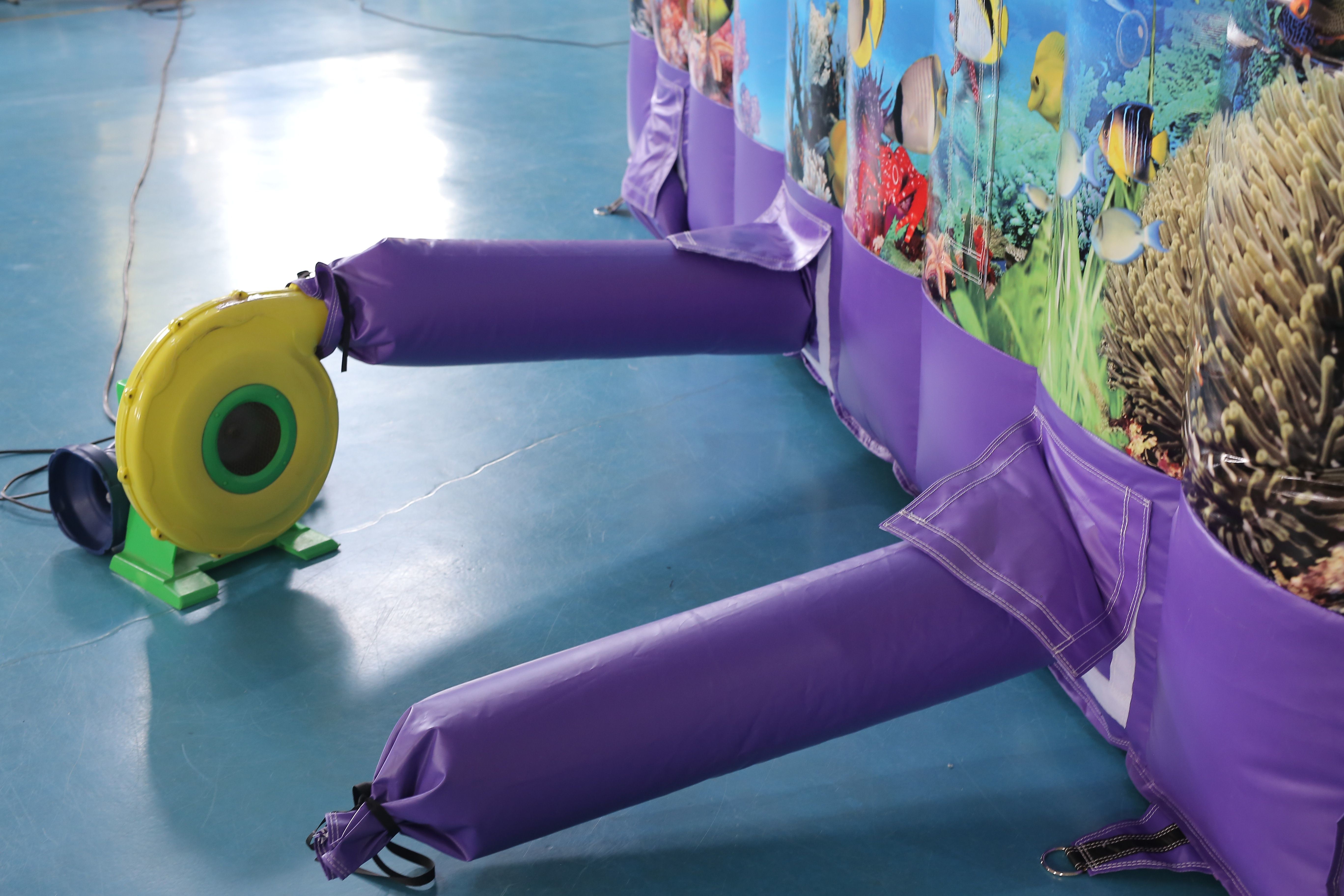 Custom Printed Inflatable Dry Slide with Bouncy Castle Design for Kids Events